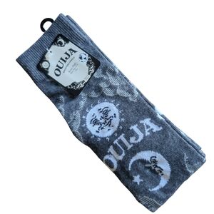 NWT Grey Knee High Ouija Socks